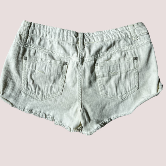 Blue Asphalt Distressed Short Shorts, Size 9/29 - Picture 2 of 6